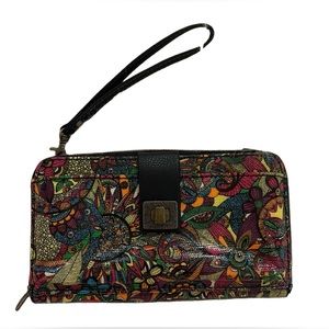 Sakroots Artist Floral Smartphone Crossbody Wristlet Wallet Bag